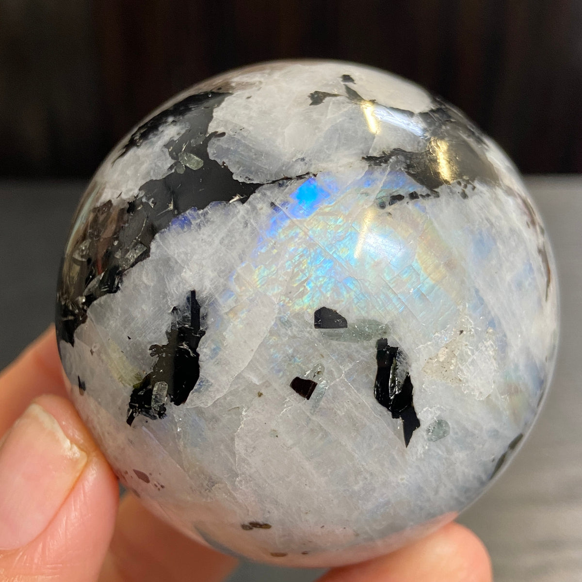 Rainbow Moonstone Sphere – Madagascar