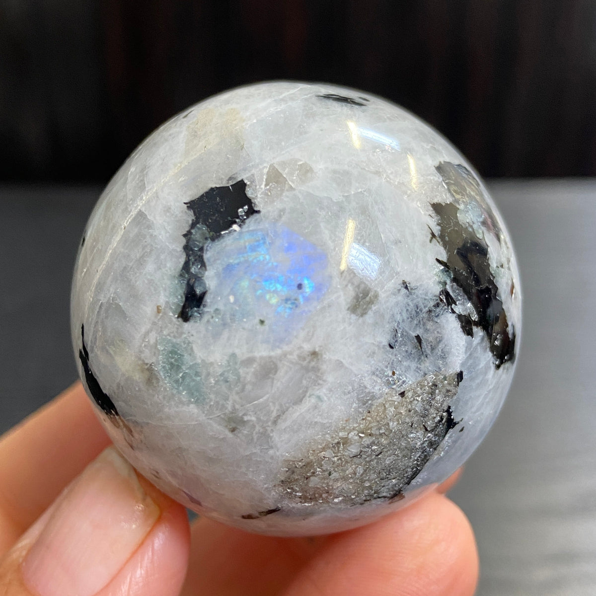 Rainbow Moonstone Sphere – Madagascar