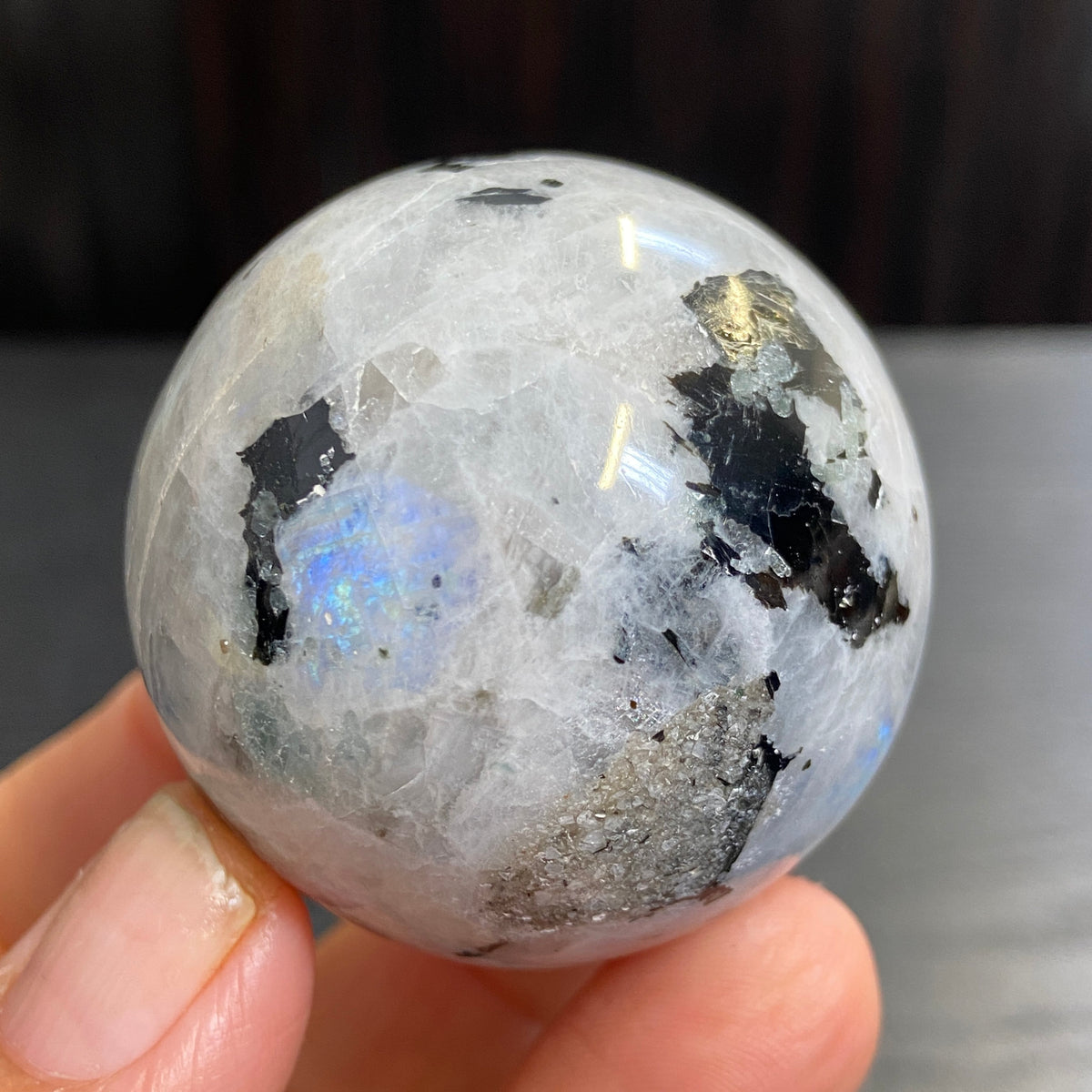 Rainbow Moonstone Sphere – Madagascar