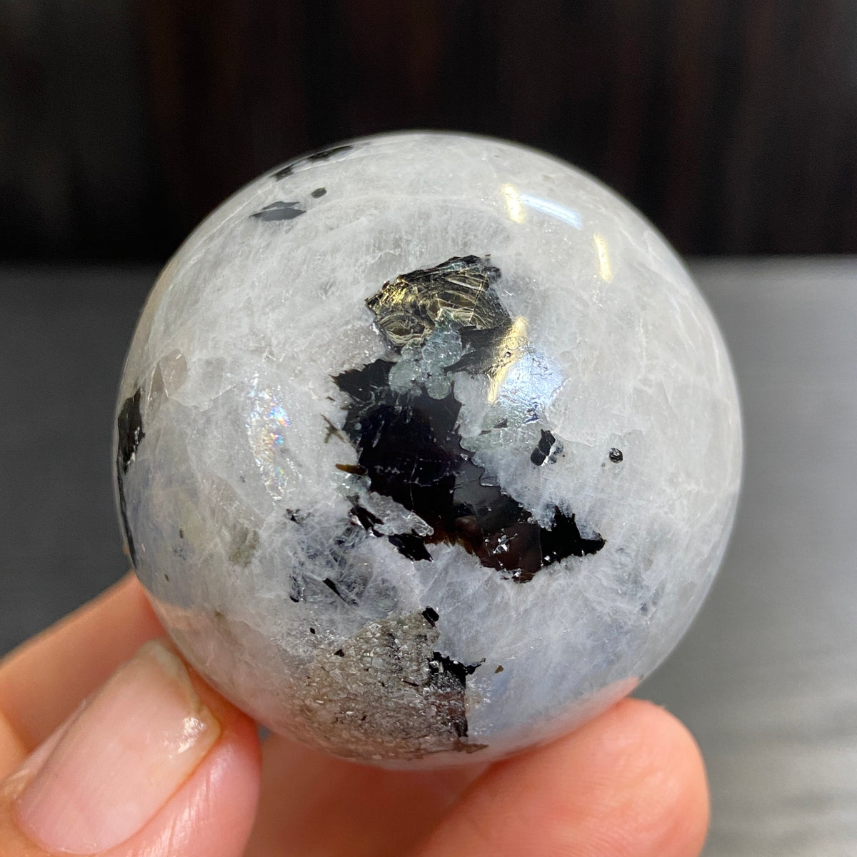 Rainbow Moonstone Sphere – Madagascar