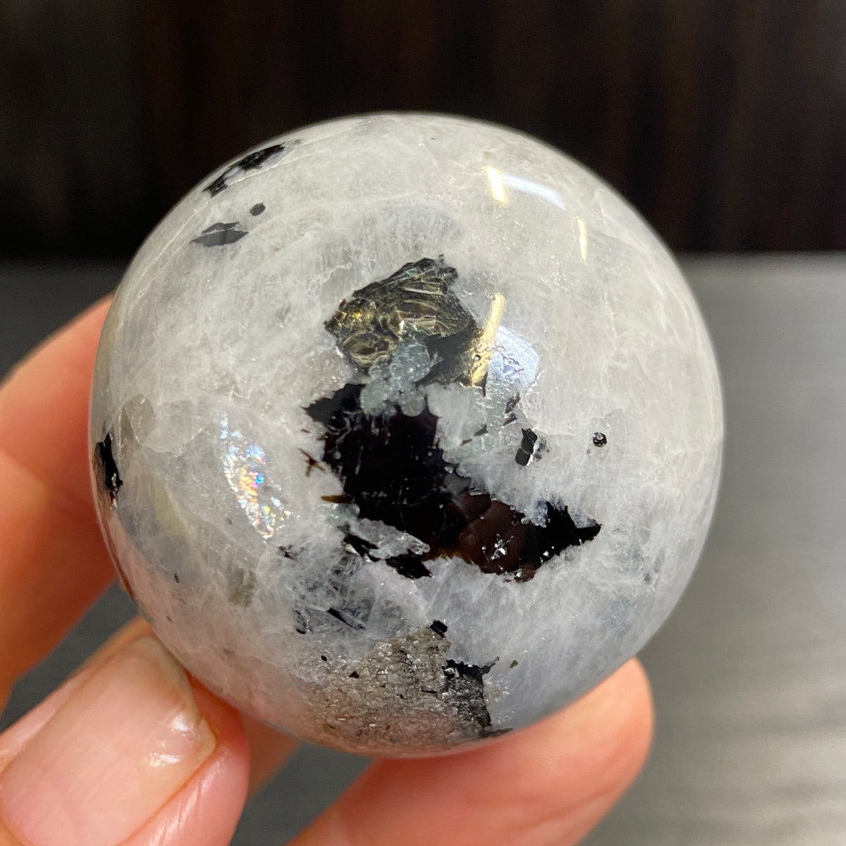 Rainbow Moonstone Sphere – Madagascar