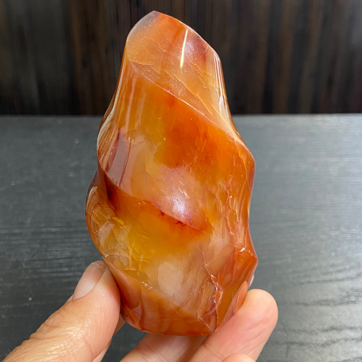 Deep Orange Carnelian Flame – Madagascar