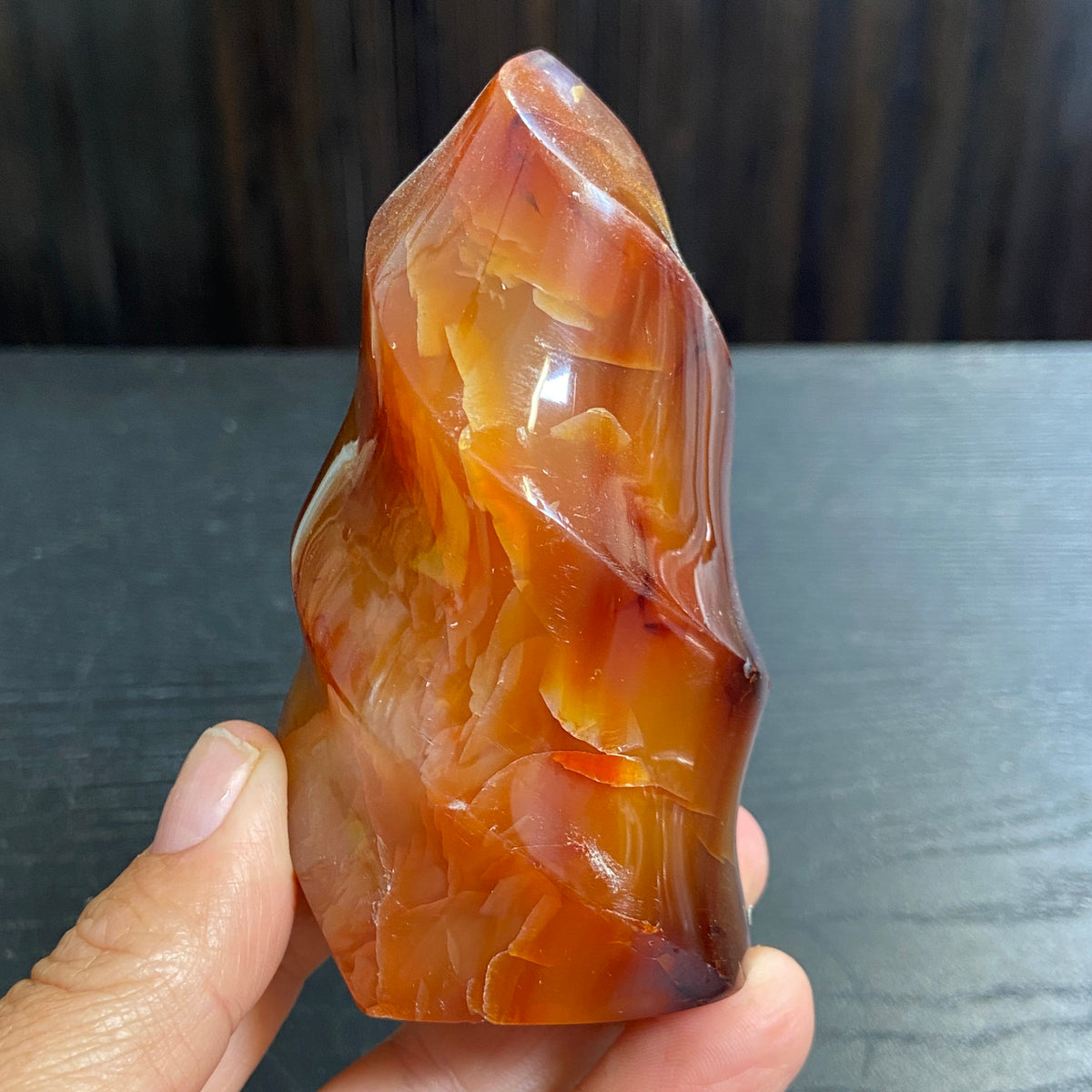 Deep Orange Carnelian Flame – Madagascar