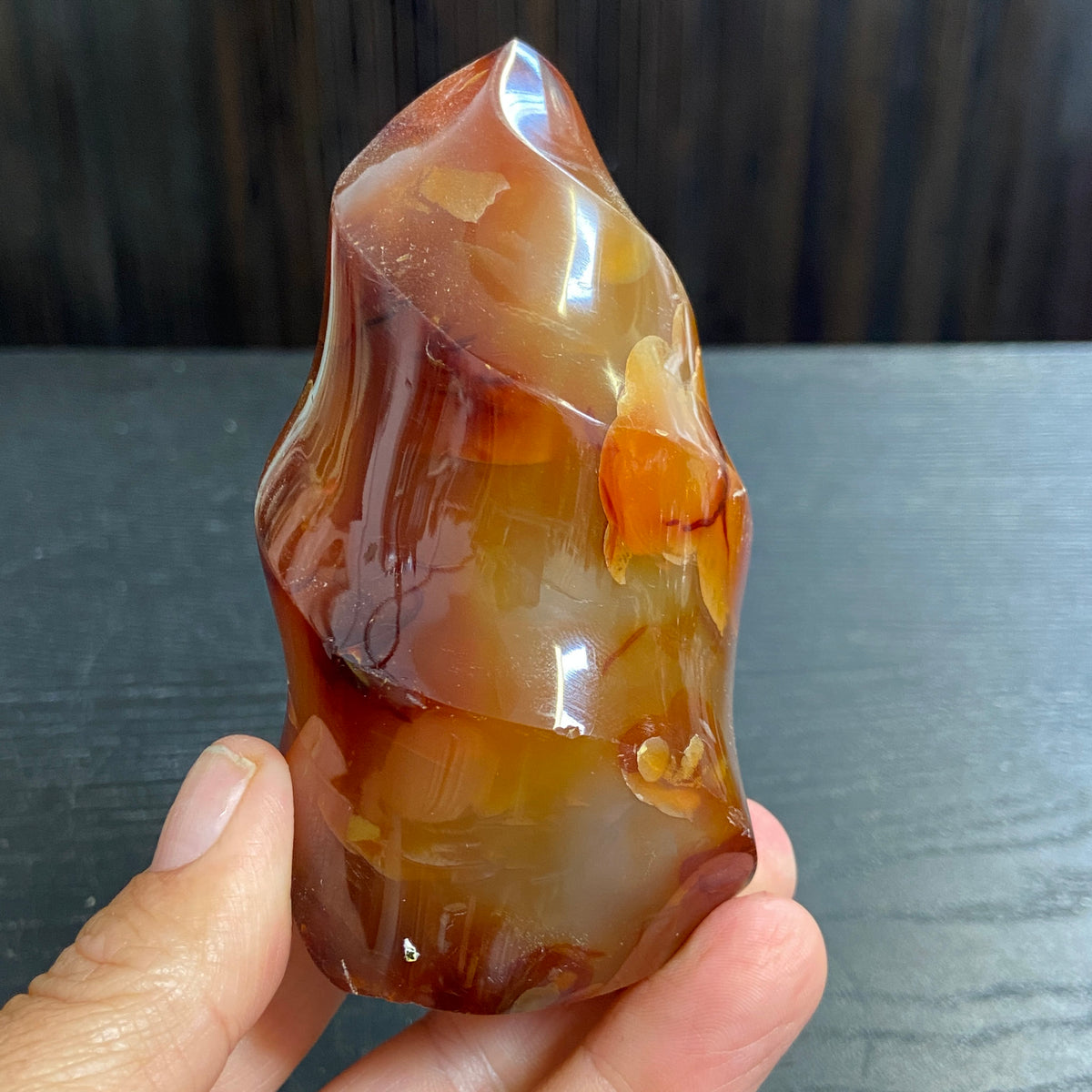 Deep Orange Carnelian Flame – Madagascar