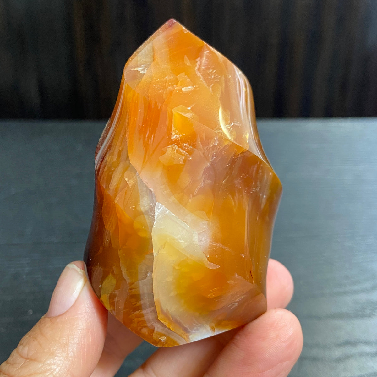 Deep Orange Carnelian Flame – Madagascar