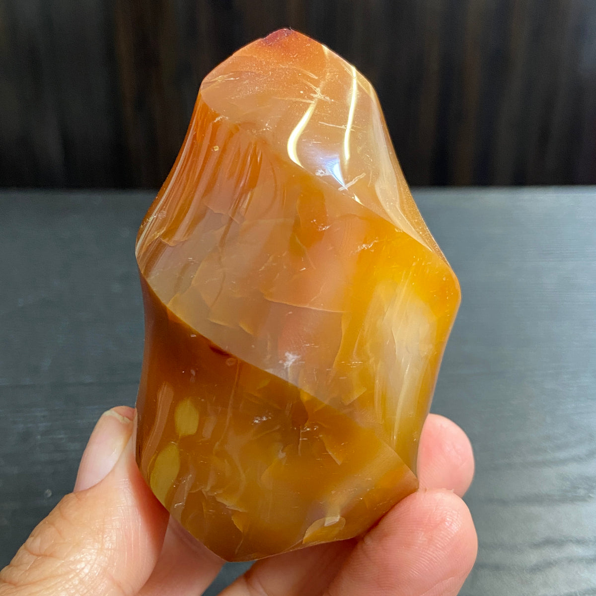 Deep Orange Carnelian Flame – Madagascar