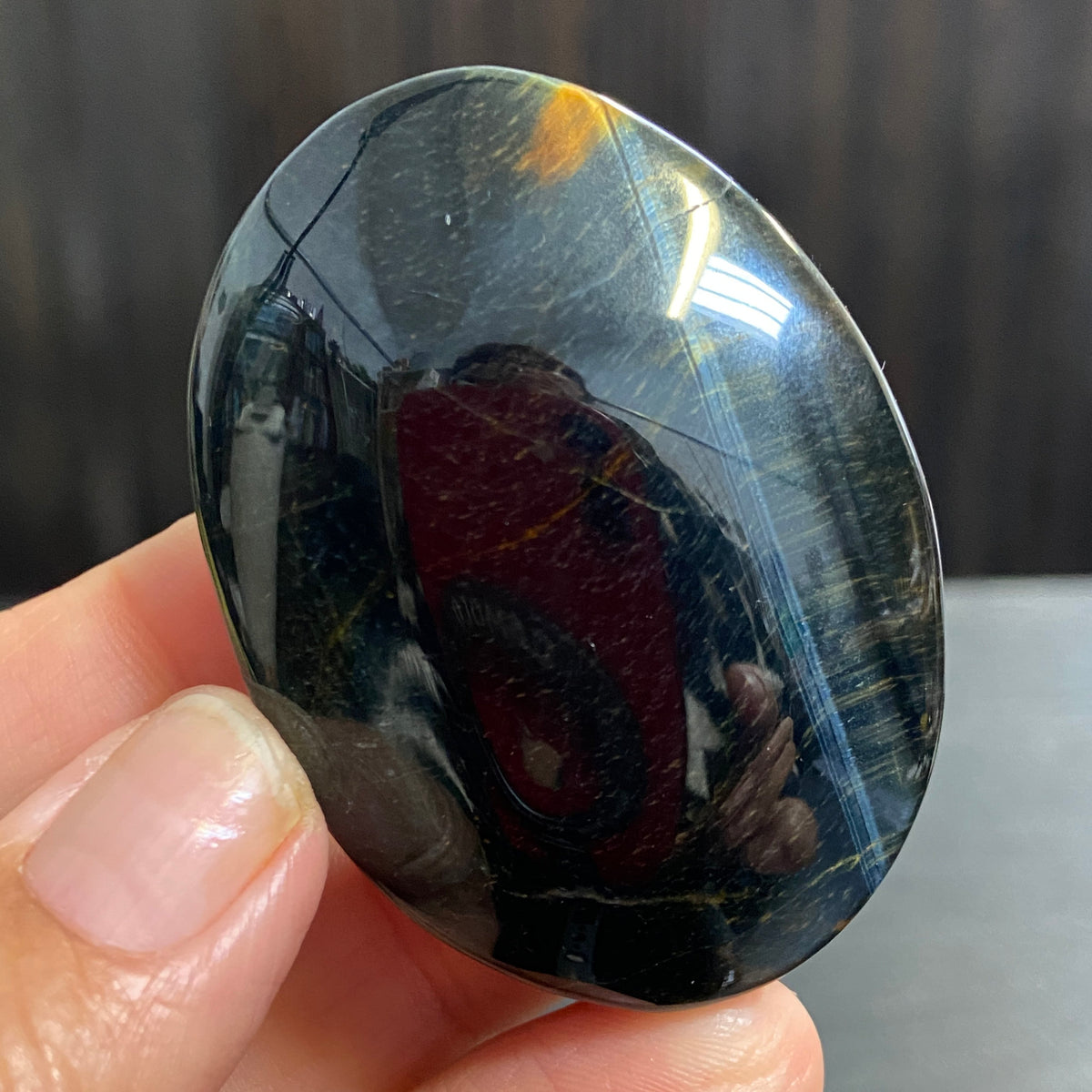 Premium Tigers Eye Palmstone