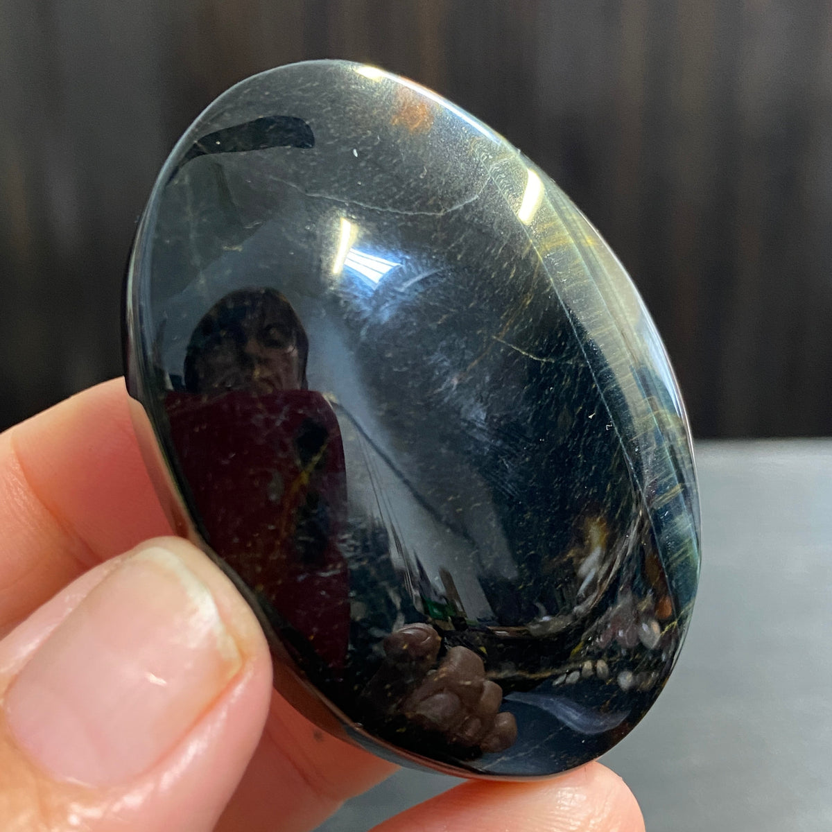 Premium Tigers Eye Palmstone