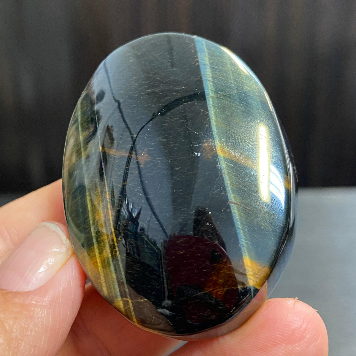 Premium Tigers Eye Palmstone