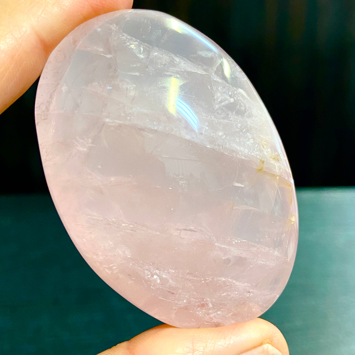 Rose Quartz Palmstone – Madagascar