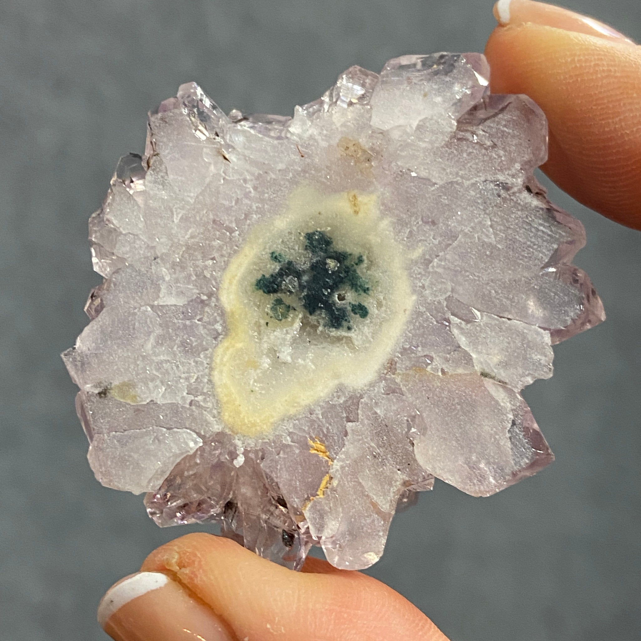 Amethyst Flower – Stalactite Slice