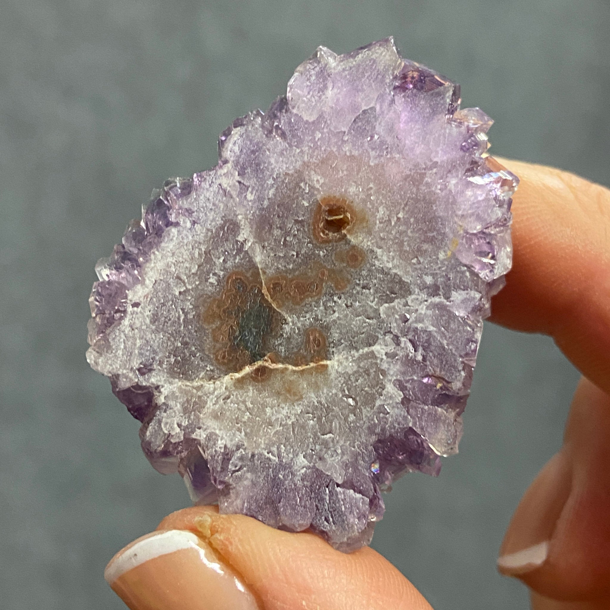 Amethyst Flower – Stalactite Slice