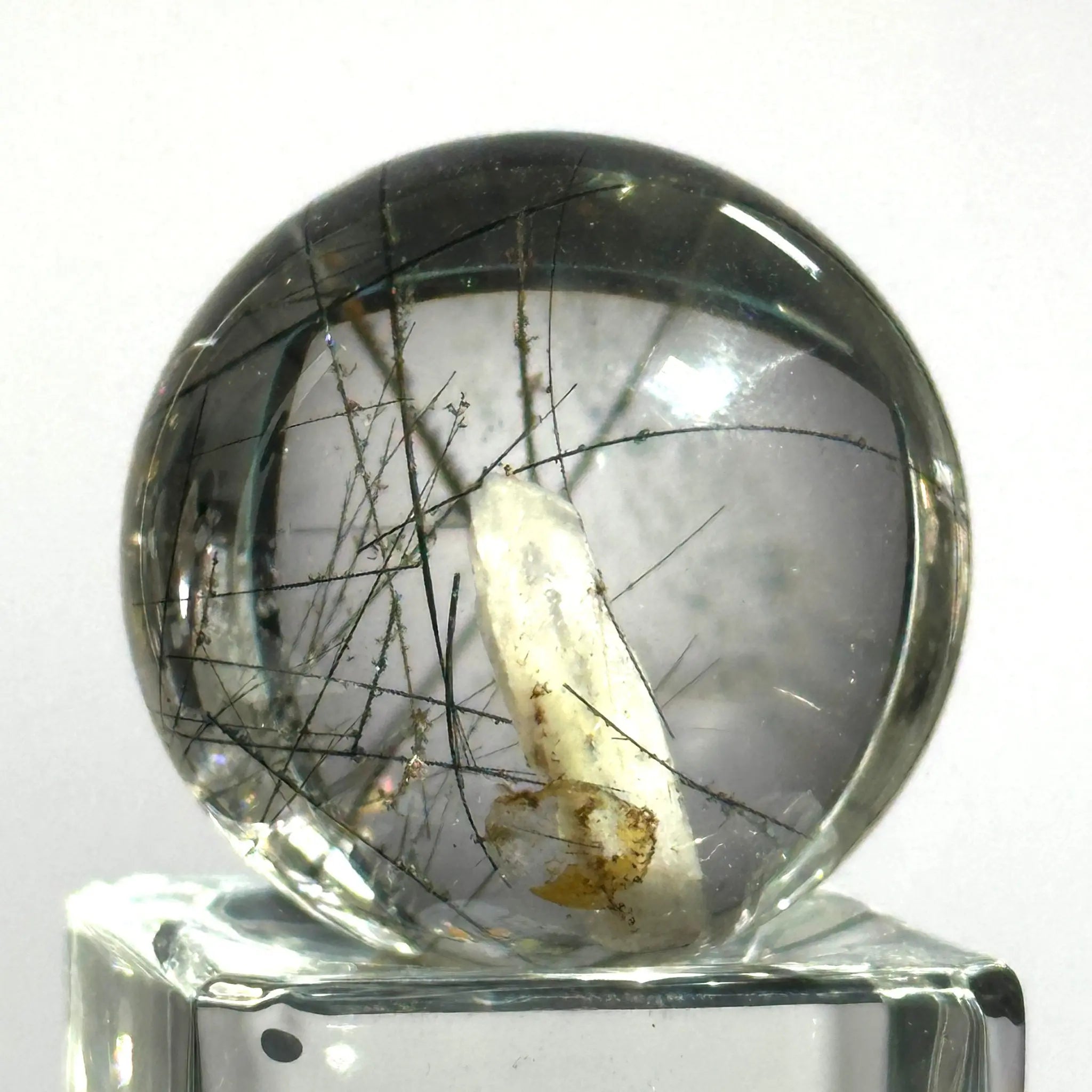 Rutilated Quartz Sphere Castle Rocks Cornwall