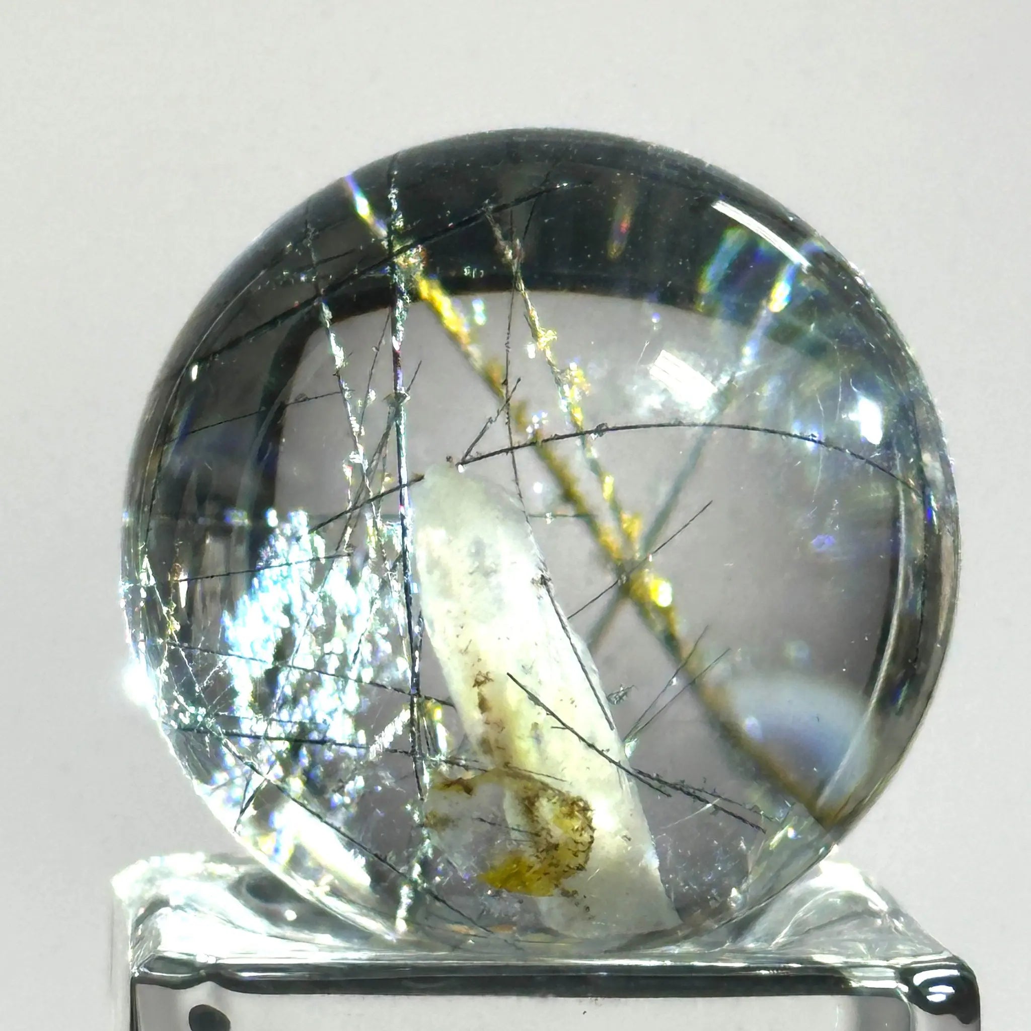 Rutilated Quartz Sphere Castle Rocks Cornwall