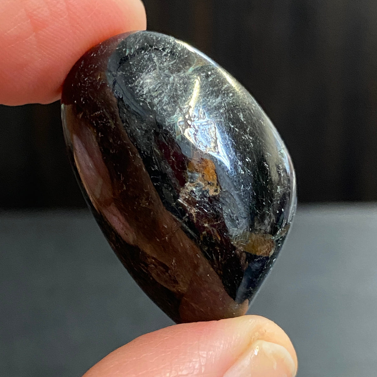AAA Nuummite Tumbled Stone - Greenland