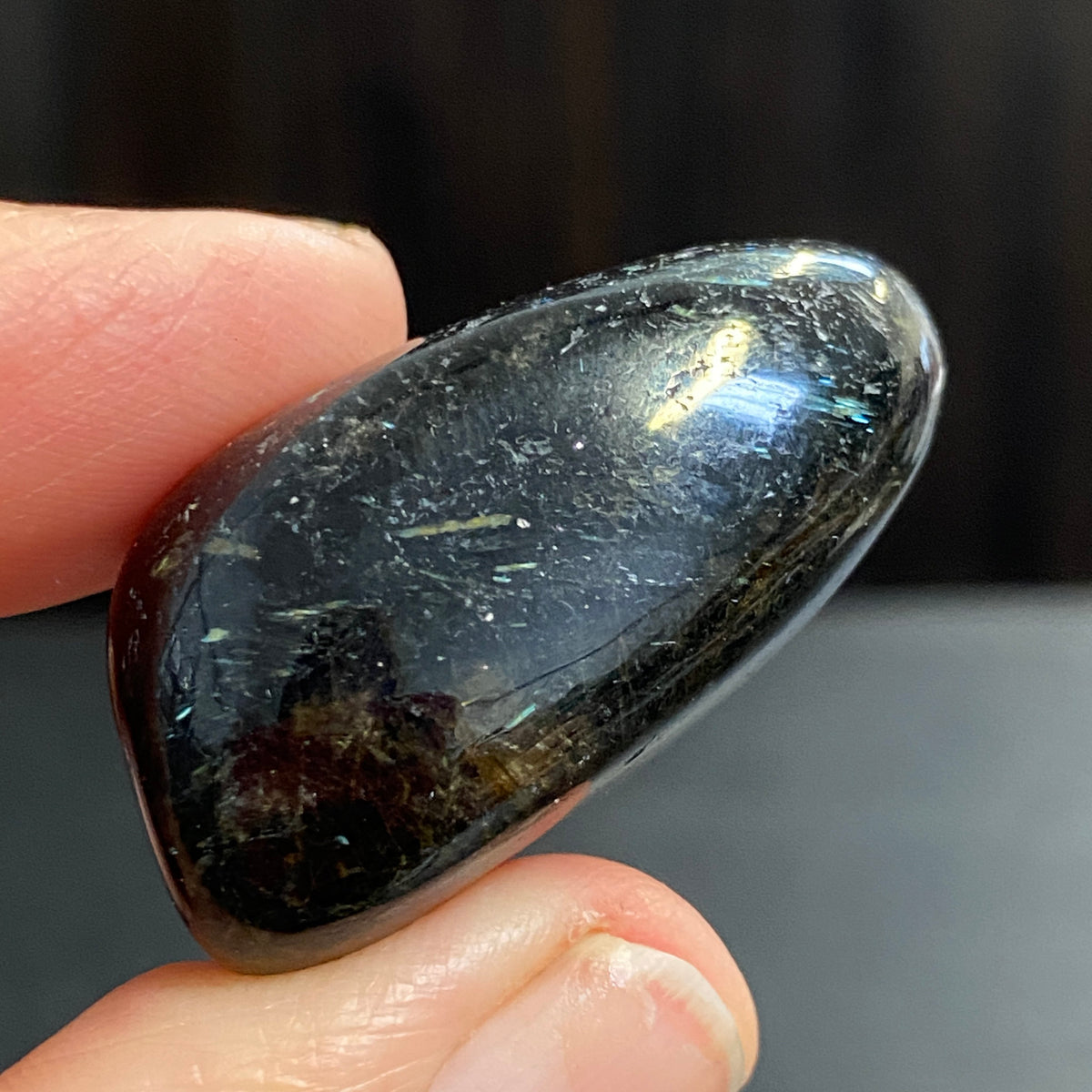 AAA Nuummite Tumbled Stone - Greenland