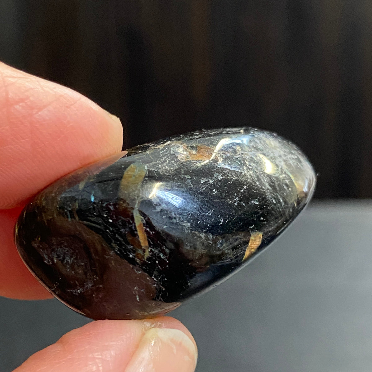 AAA Nuummite Tumbled Stone - Greenland