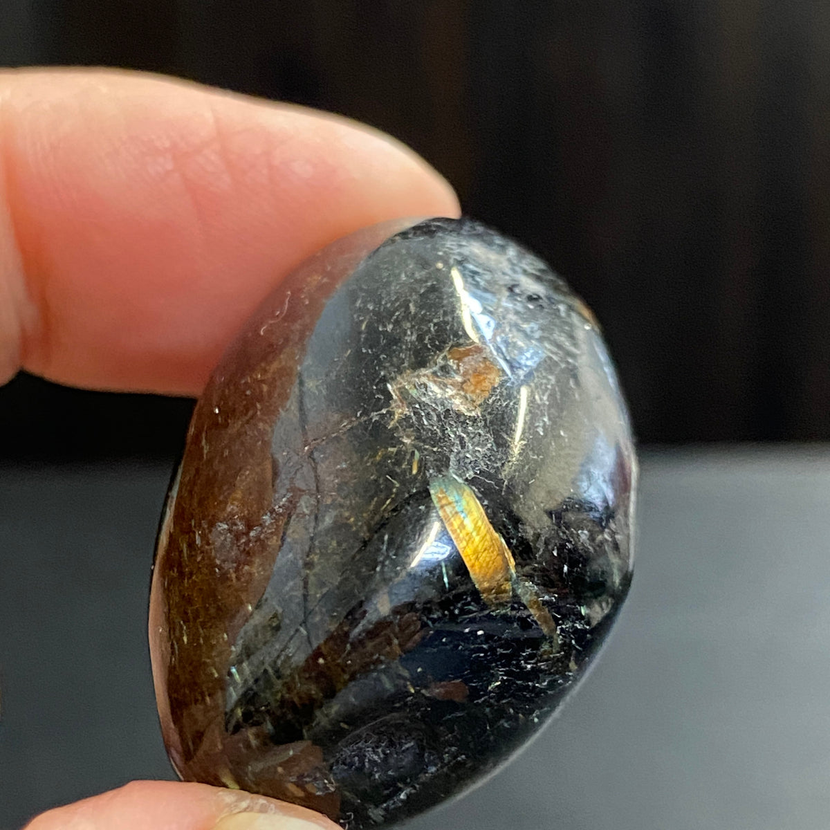 AAA Nuummite Tumbled Stone - Greenland