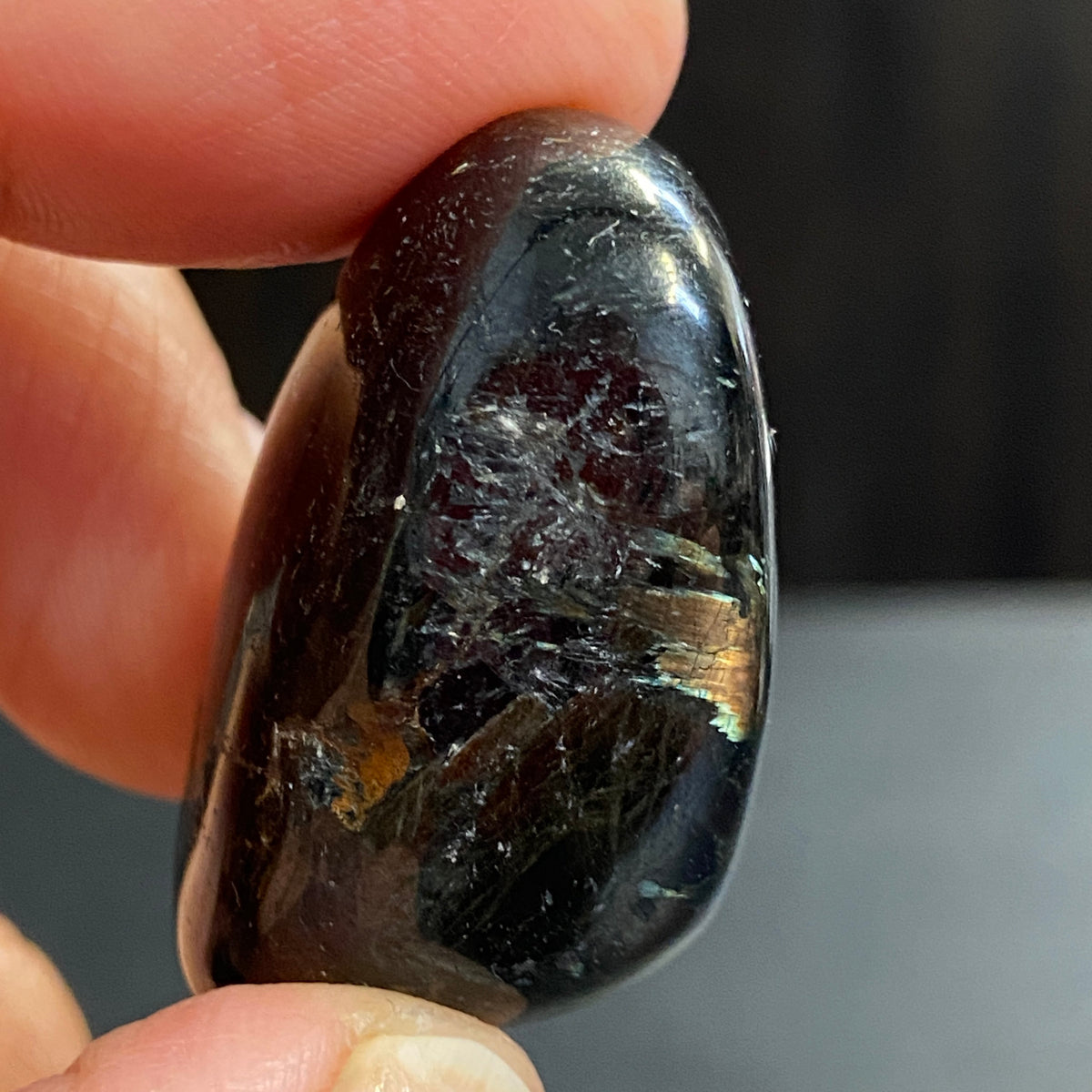 AAA Nuummite Tumbled Stone - Greenland