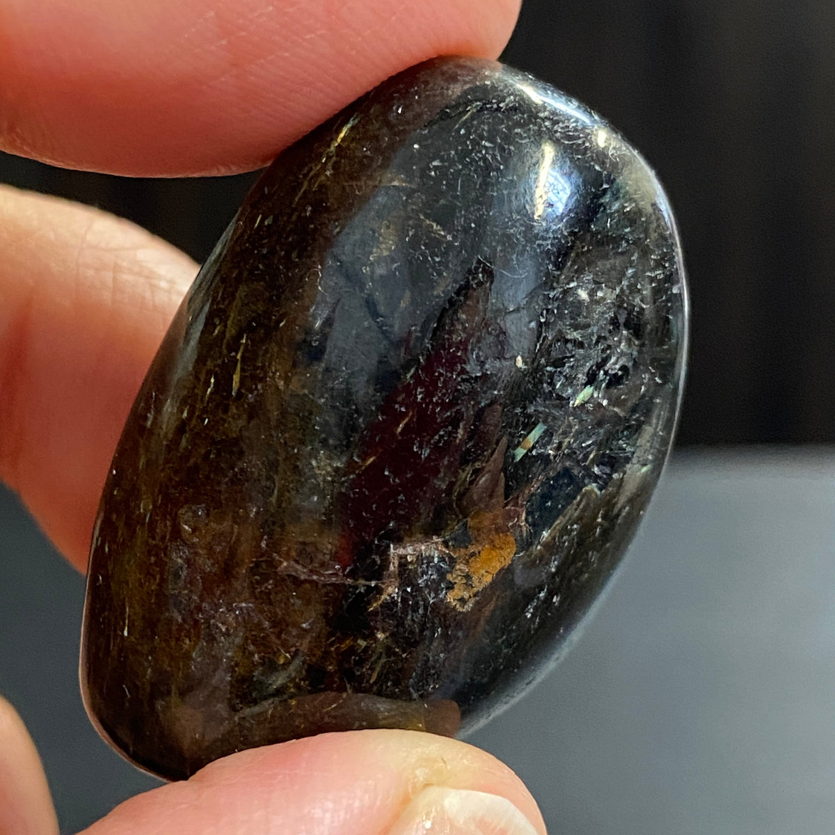 AAA Nuummite Tumbled Stone - Greenland