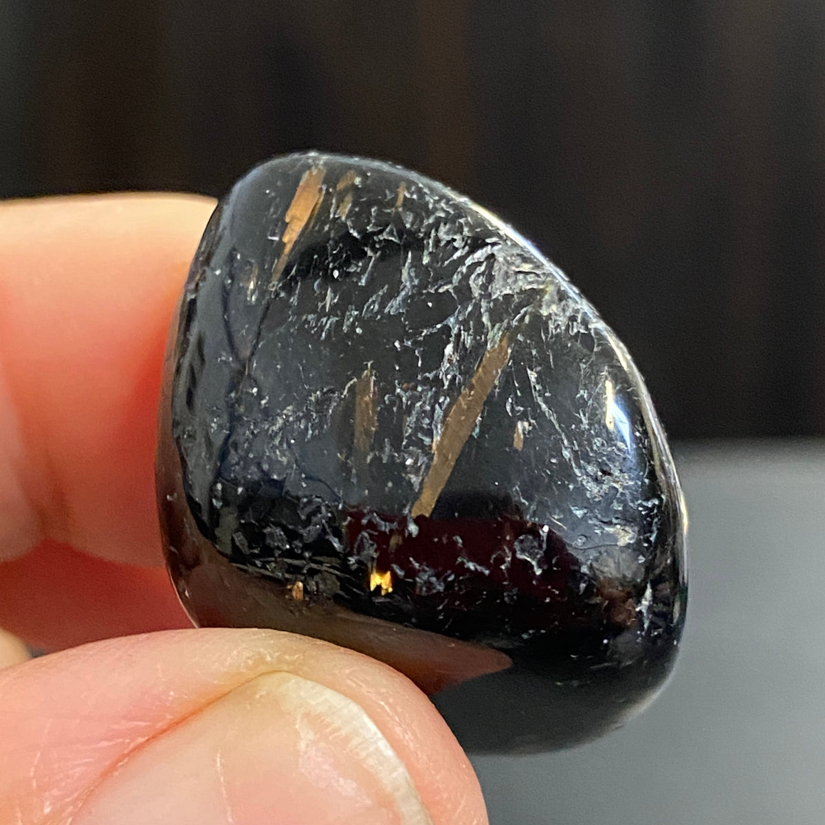 AAA Nuummite Tumbled Stone - Greenland