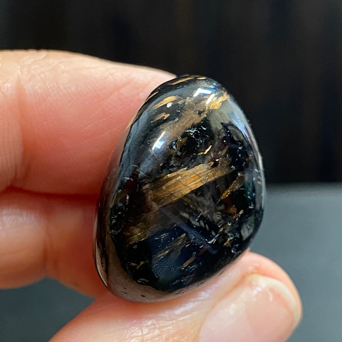 AAA Nuummite Tumbled Stone - Greenland
