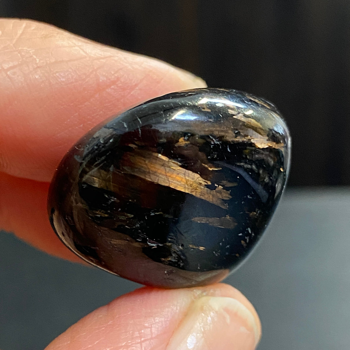 AAA Nuummite Tumbled Stone - Greenland