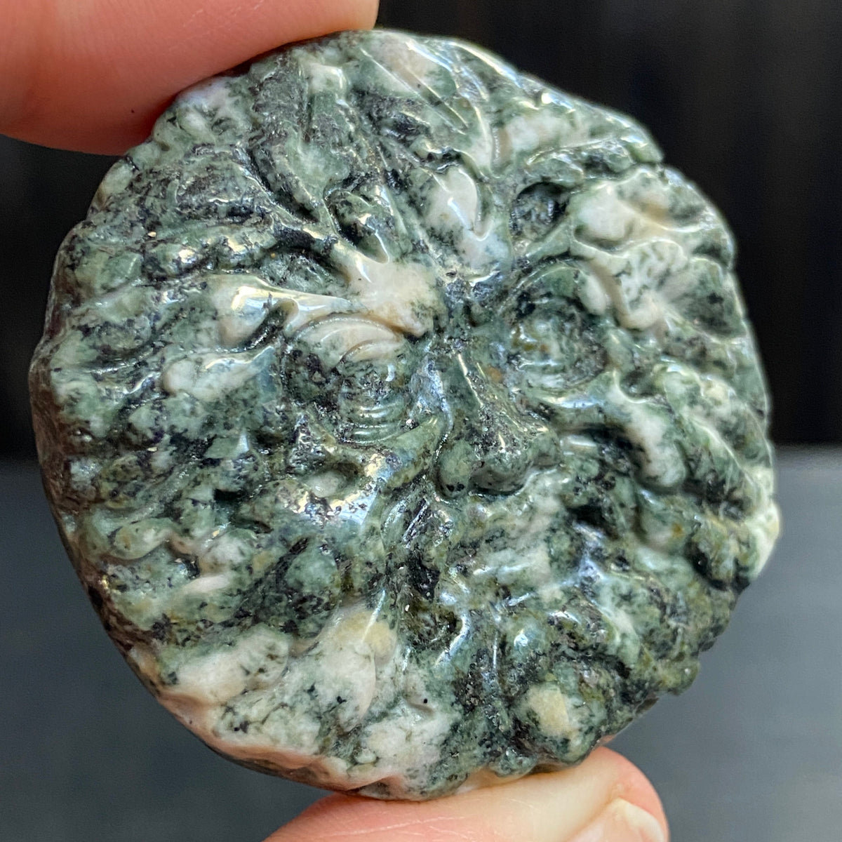 Preseli Bluestone Green Man Carving – Wales, UK