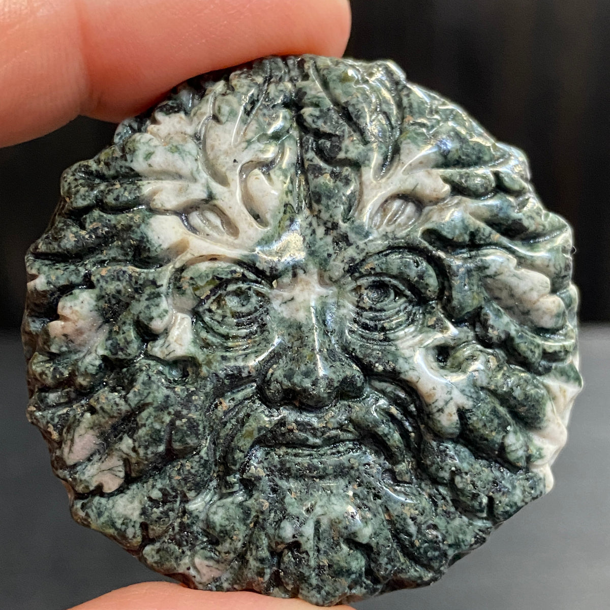Preseli Bluestone Green Man Carving – Wales, UK