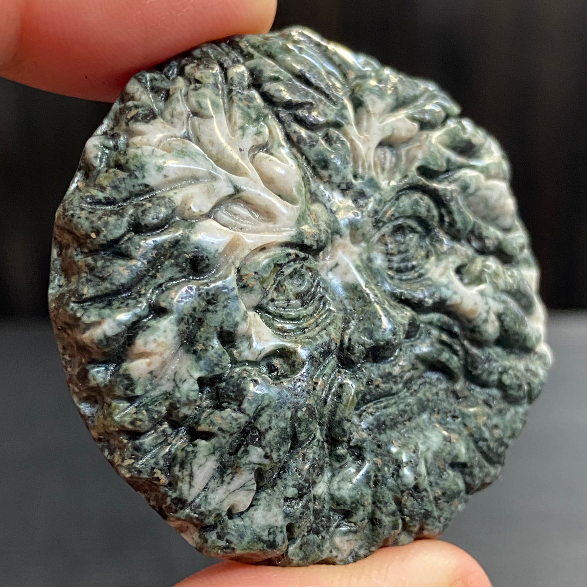 Preseli Bluestone Green Man Carving – Wales, UK