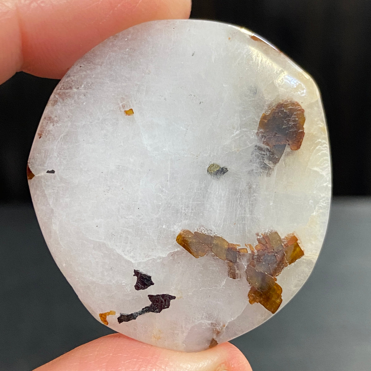 Cryolite Palmstone with Siderite Inclusions - Greenland