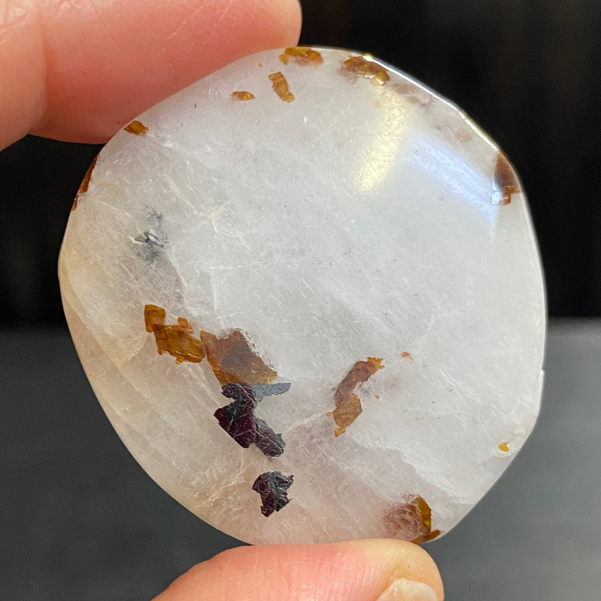 Cryolite Palmstone with Siderite Inclusions - Greenland