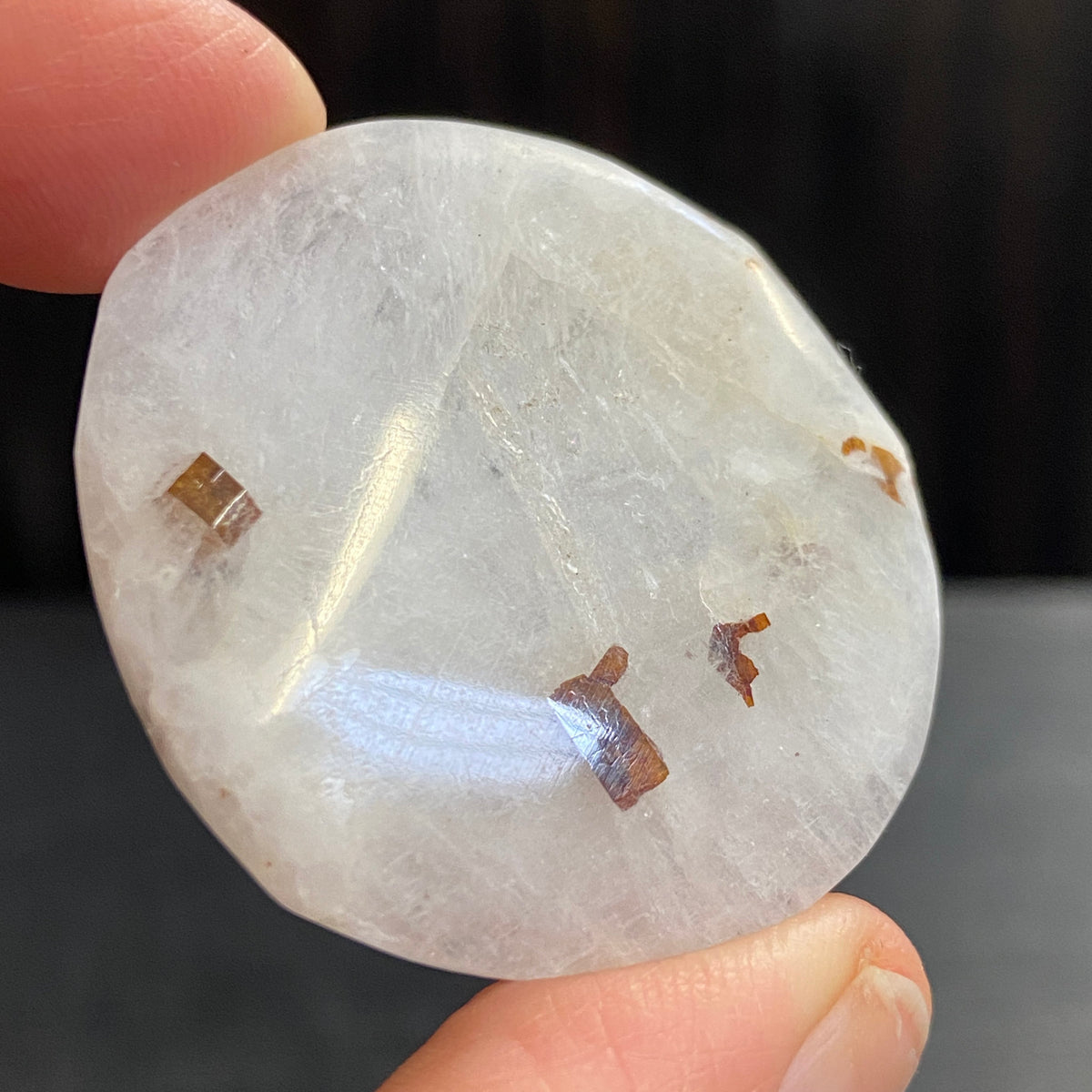 Cryolite Palmstone with Siderite Inclusions - Greenland