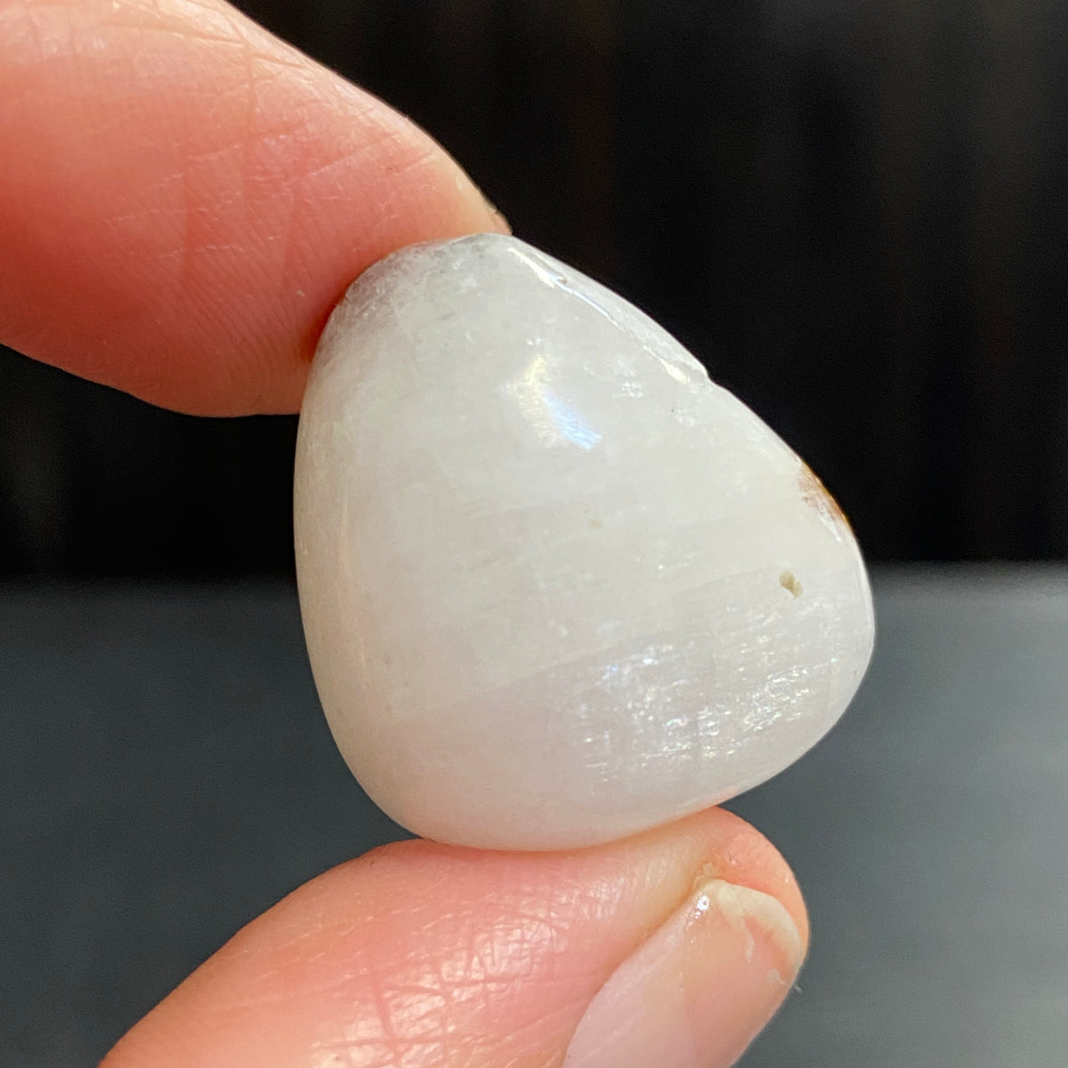 Cryolite Tumbled Stone with Siderite Inclusions - Greenland