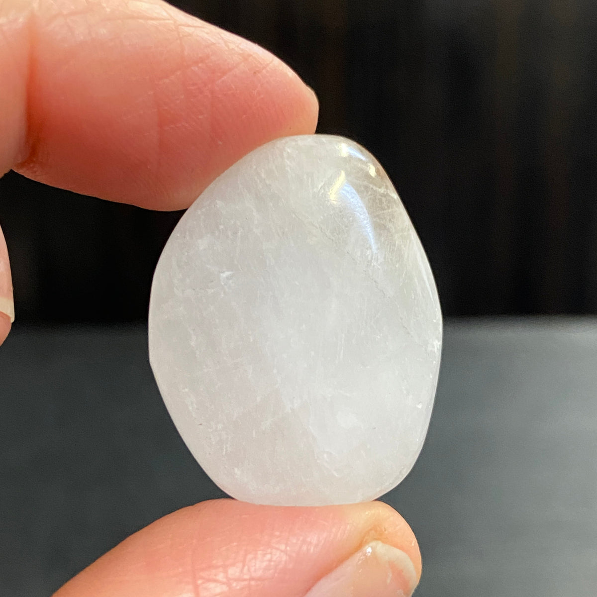 Cryolite Tumbled Stone with Siderite Inclusions - Greenland