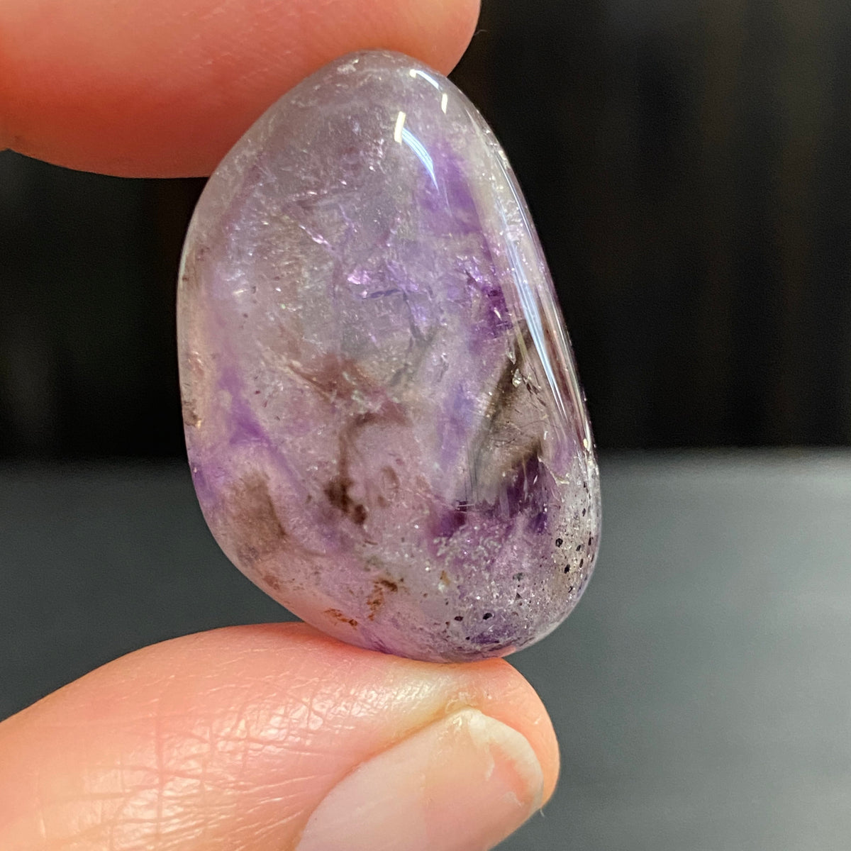 Brandberg Smoky Amethyst Tumbled Stone – Namibia