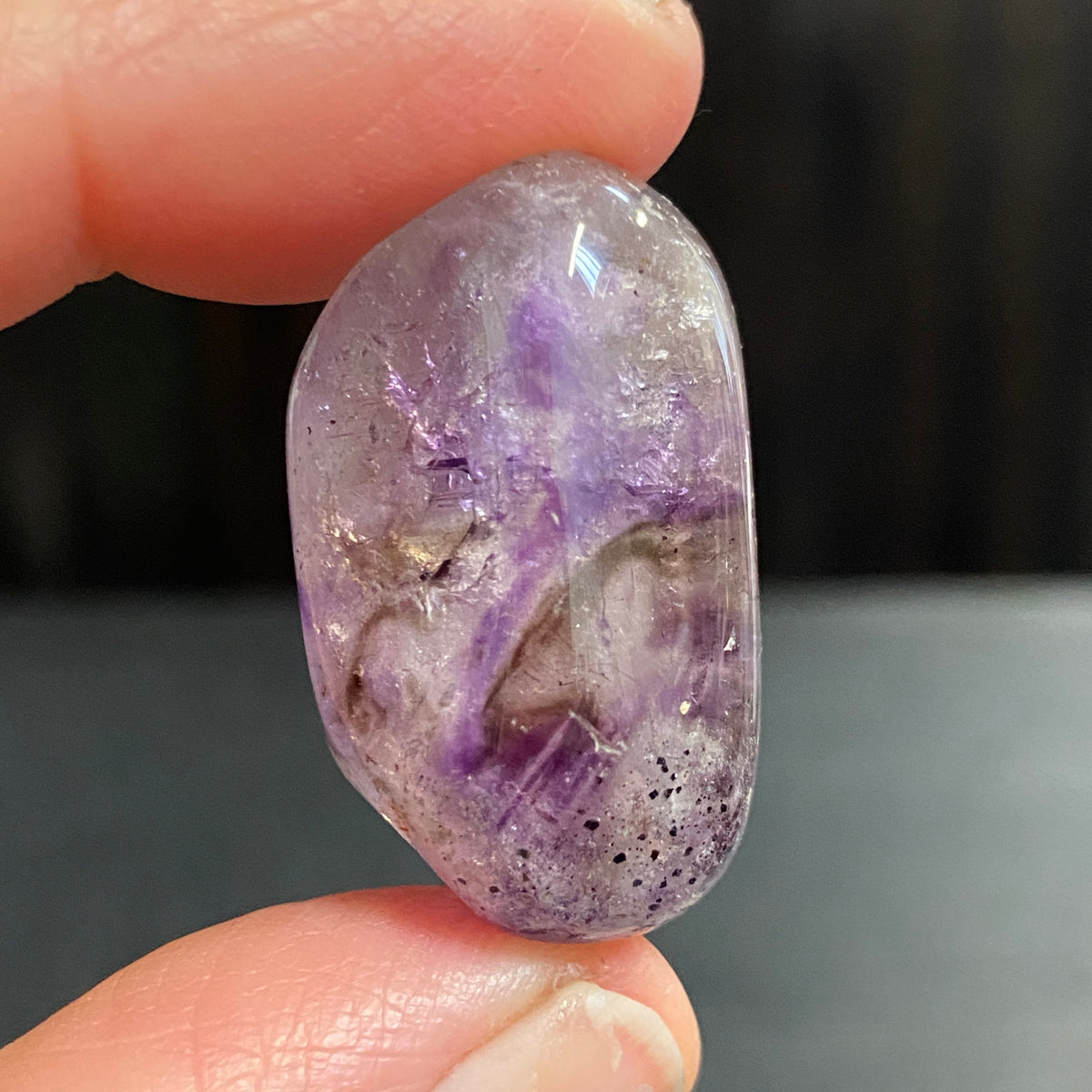 Brandberg Smoky Amethyst Tumbled Stone – Namibia