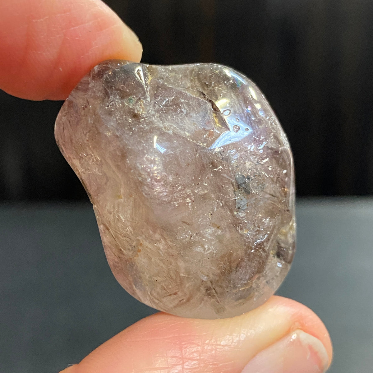 Brandberg Smoky Amethyst Tumbled Stone – Namibia