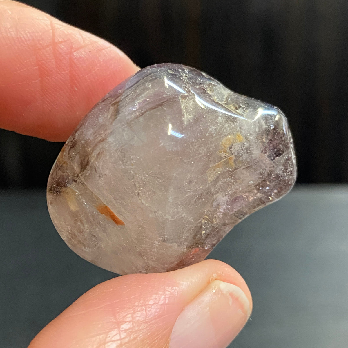 Brandberg Smoky Amethyst Tumbled Stone – Namibia