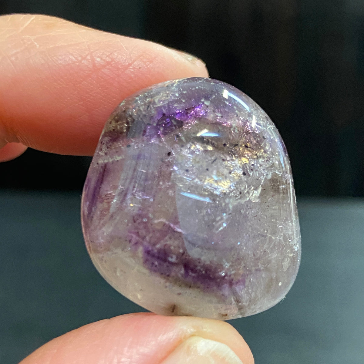 Brandberg Smoky Amethyst Tumbled Stone – Namibia