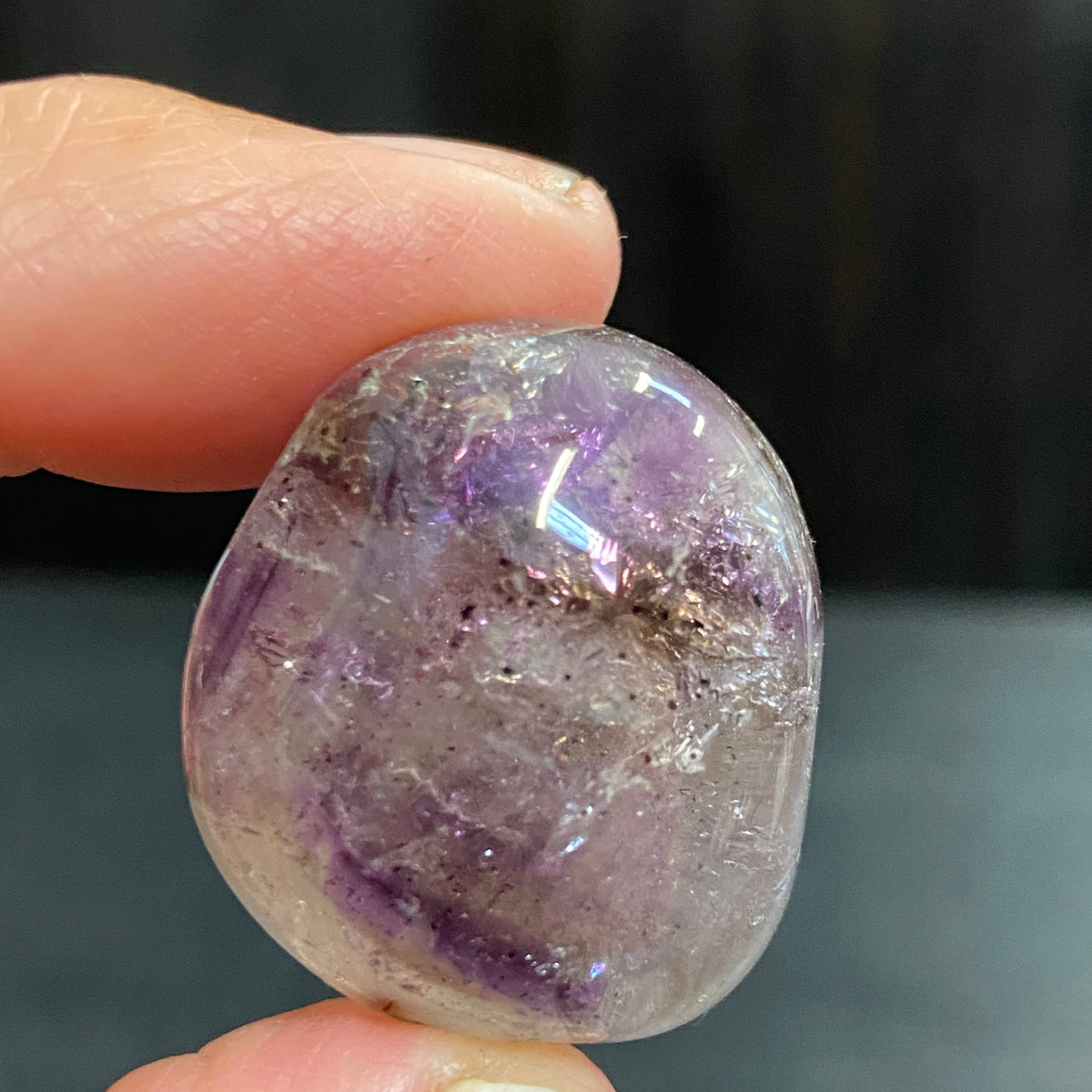 Brandberg Smoky Amethyst Tumbled Stone – Namibia