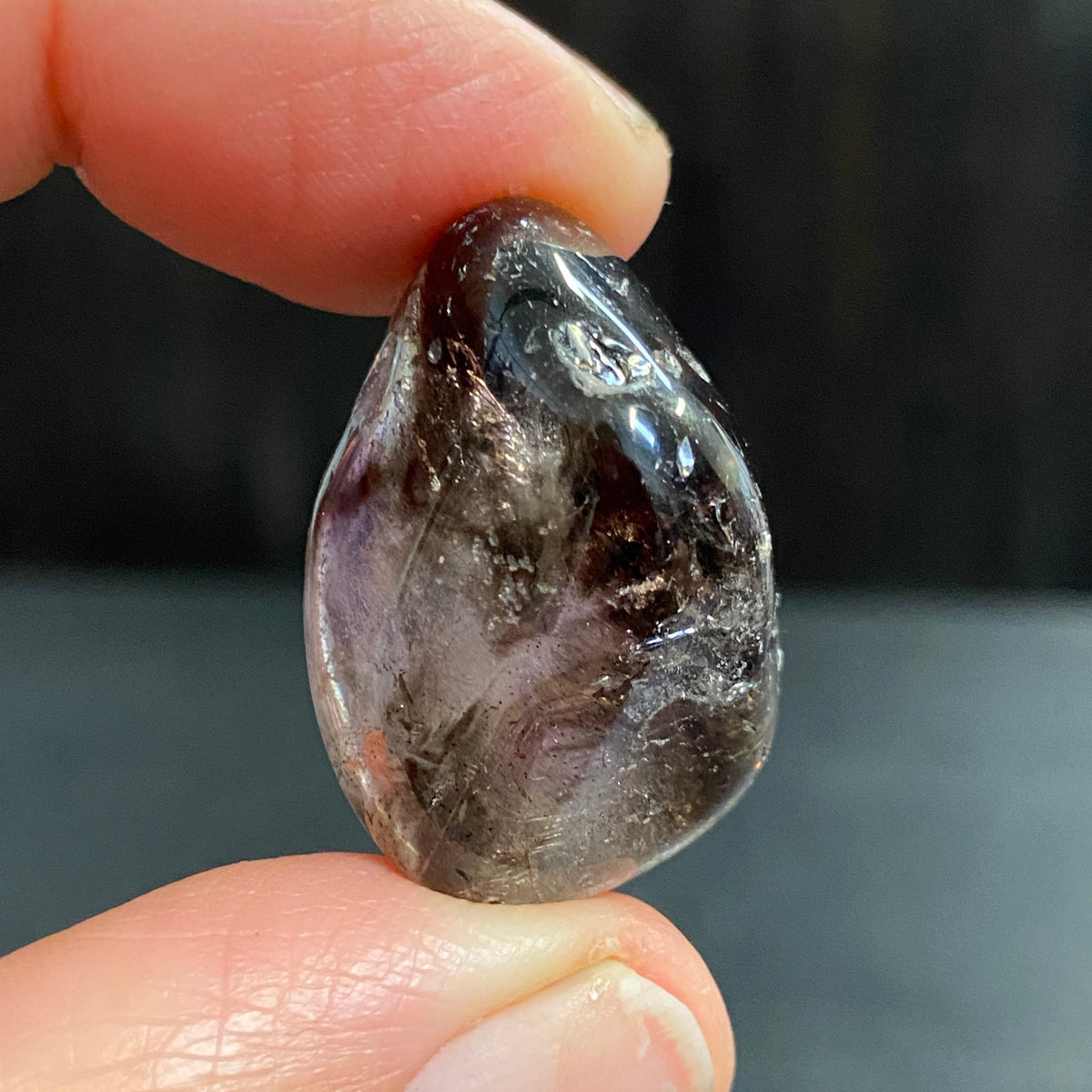 Brandberg Smoky Amethyst Tumbled Stone – Namibia