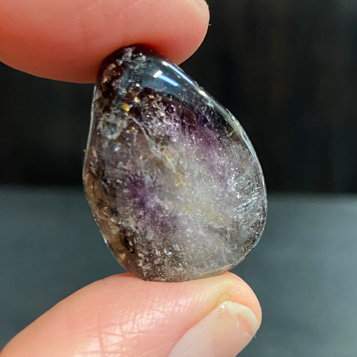 Brandberg Smoky Amethyst Tumbled Stone – Namibia