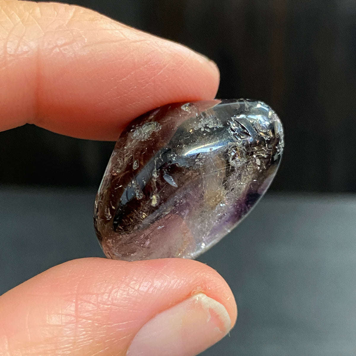 Brandberg Smoky Amethyst Tumbled Stone – Namibia