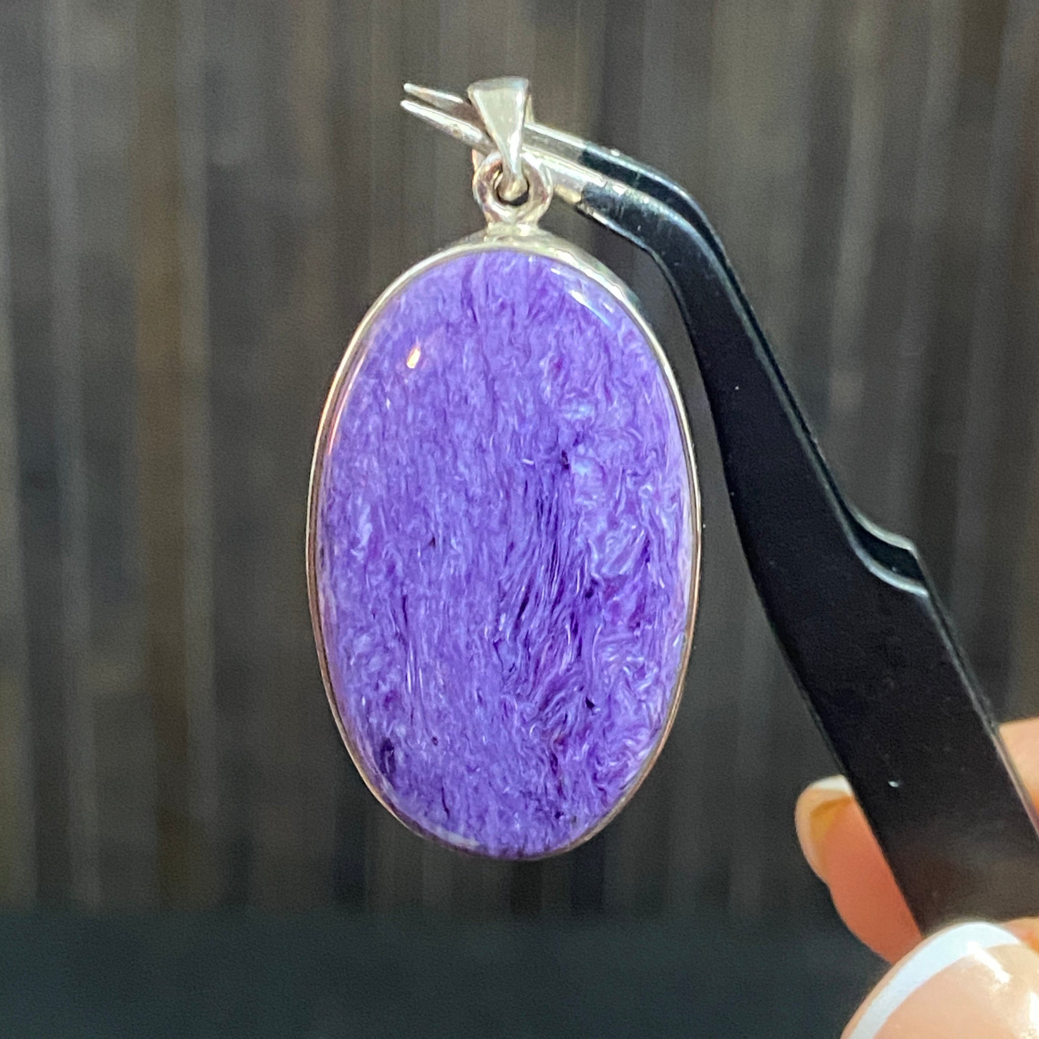 Charoite Pendant – Sterling Silver