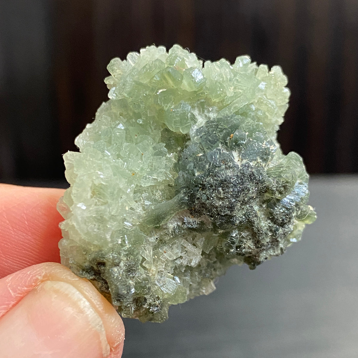 Crystallised Prehnite with Epidote