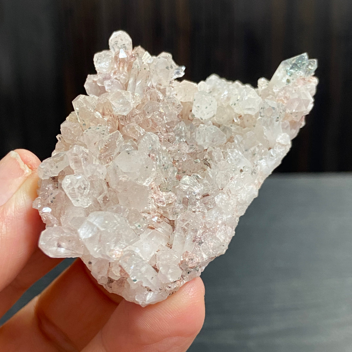 Sacred Pink Lemurian Quartz Cluster – Colombia