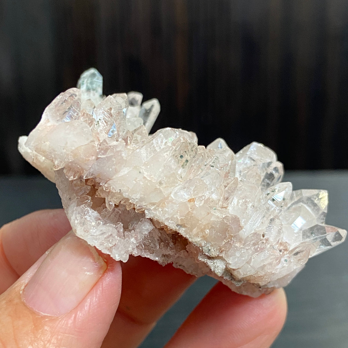 Sacred Pink Lemurian Quartz Cluster – Colombia