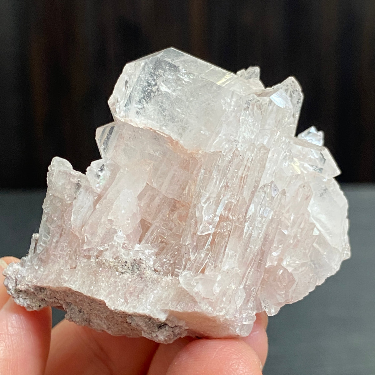 Sacred Pink Lemurian Quartz Cluster – Colombia