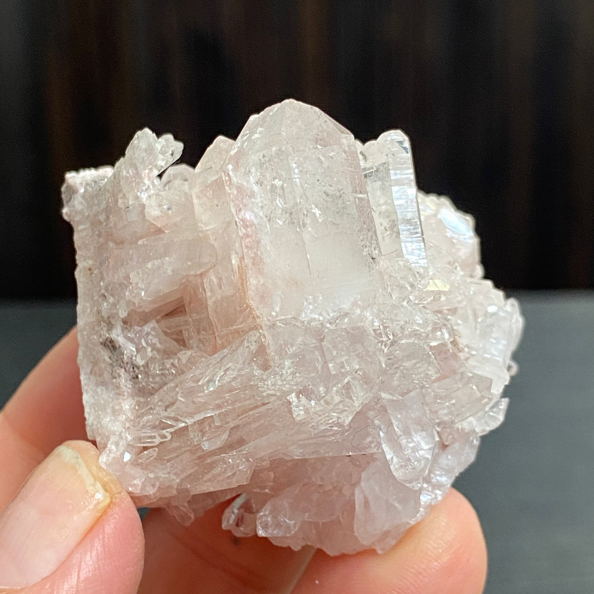 Sacred Pink Lemurian Quartz Cluster – Colombia